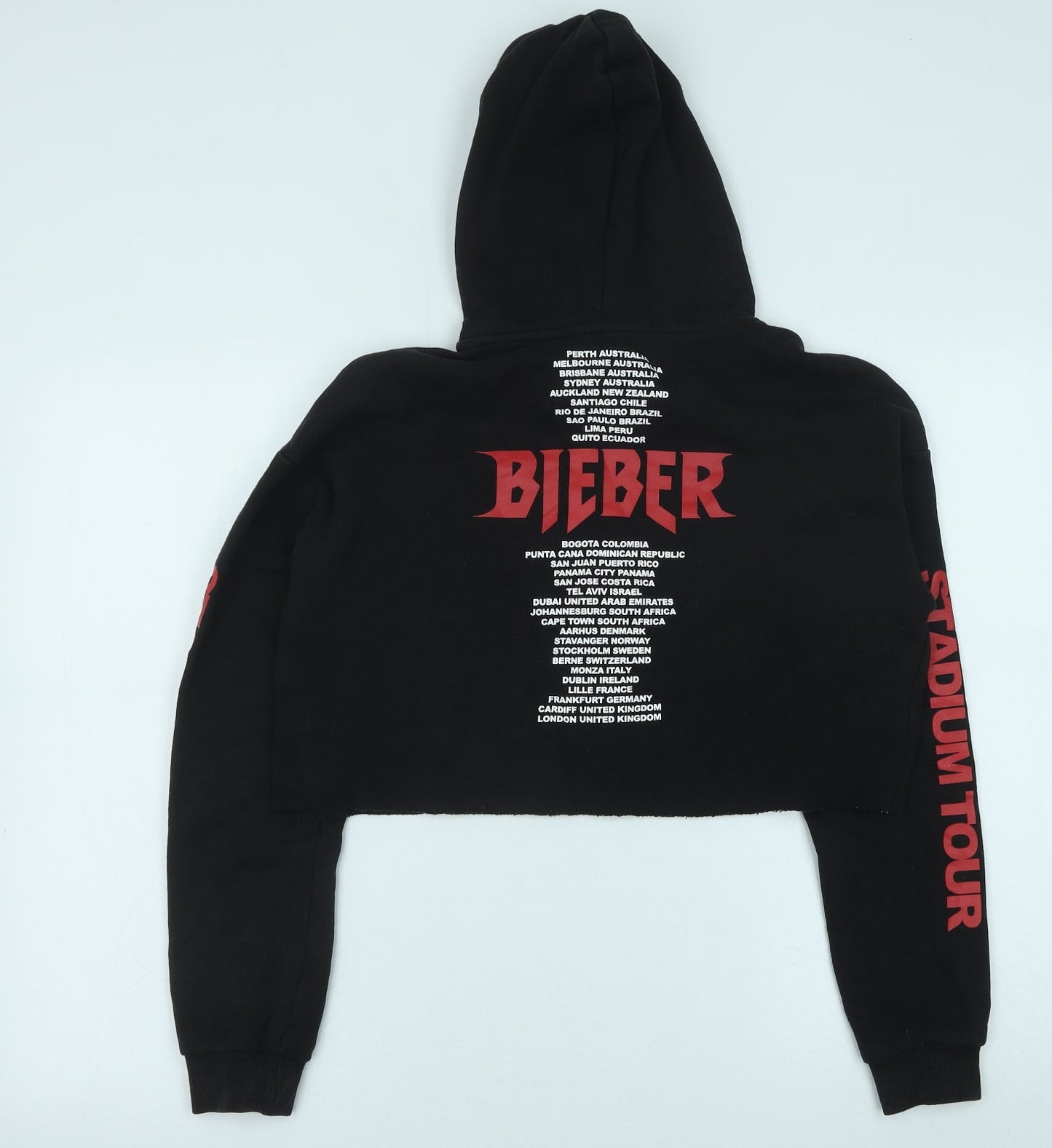 H&M Womens Grey Cotton Pullover Hoodie Size XS Pullover - Cropped