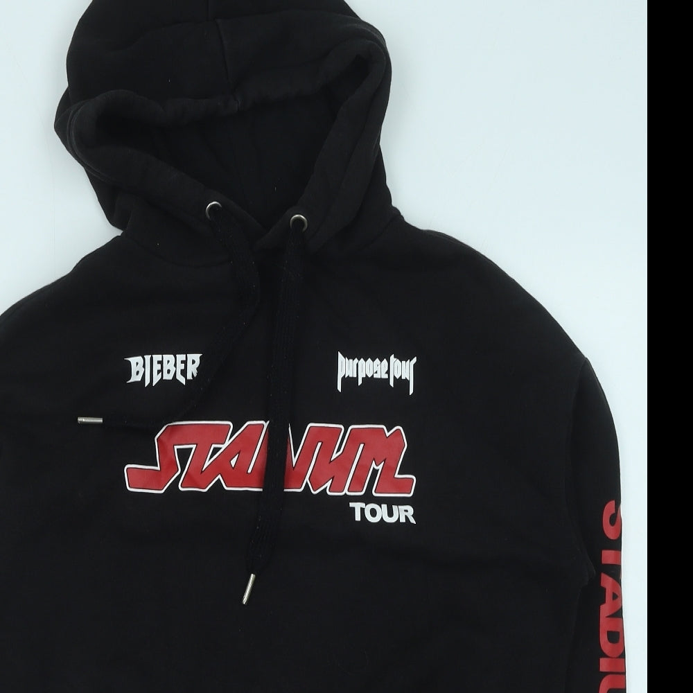 H&M Womens Grey Cotton Pullover Hoodie Size XS Pullover - Cropped