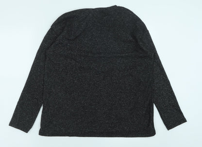 Zara Womens Grey Cotton Pullover Sweatshirt Size M Pullover