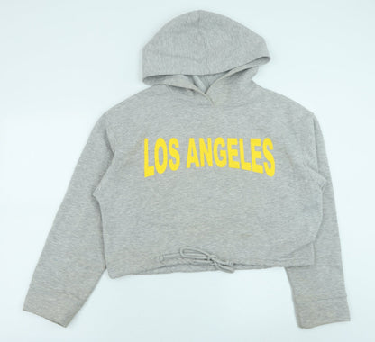 Zara Womens Grey Cotton Pullover Hoodie Size S Pullover - Los Angeles