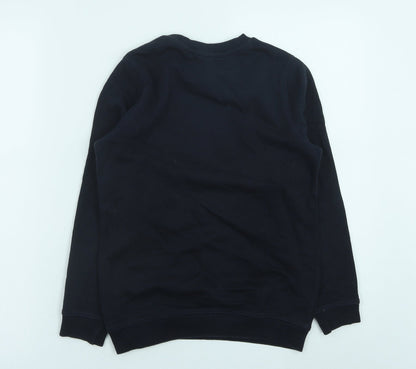 TU Boys Blue Cotton Pullover Sweatshirt Size 9 Years Pullover