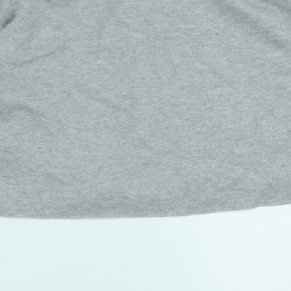 Topshop Womens Grey Cotton Pullover Sweatshirt Size S Pullover - Amour