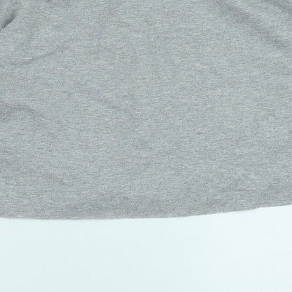 Topshop Womens Grey Cotton Pullover Sweatshirt Size S Pullover - Amour