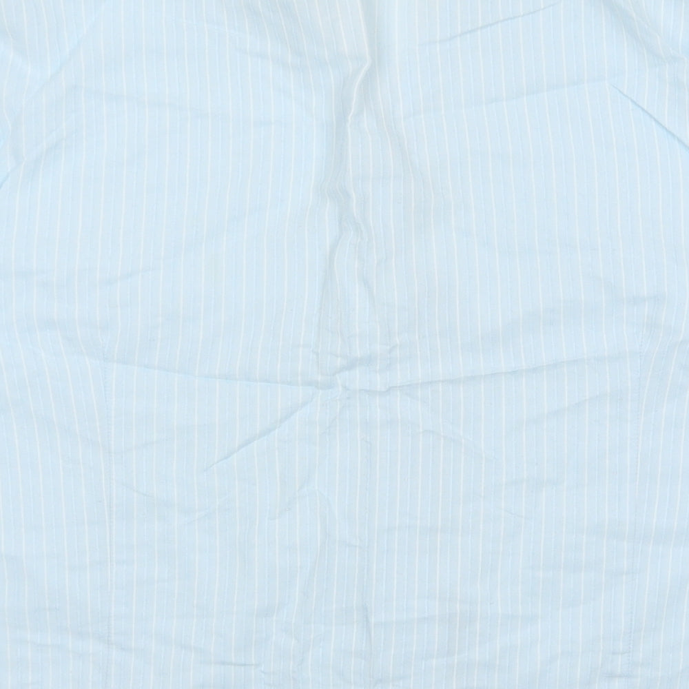 Womens UK Size 22 Bonmarché Blue Basic Button-Up