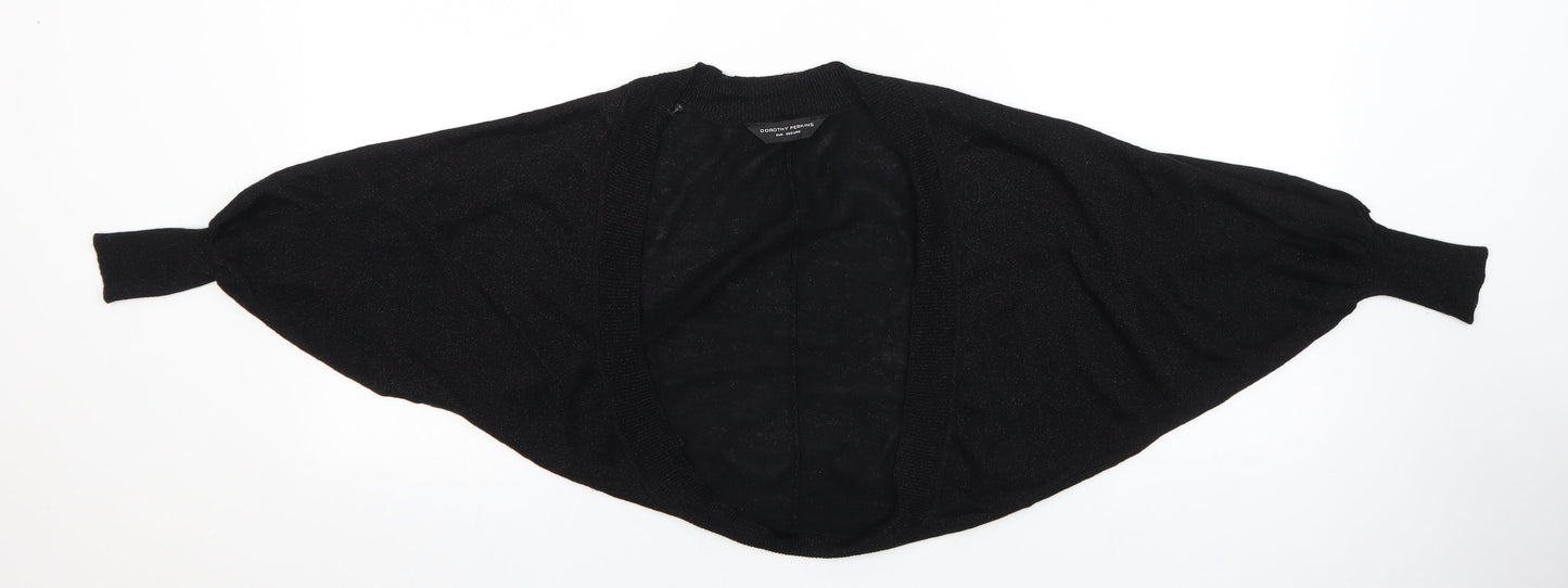 Womens UK Size 8 Dorothy Perkins Black Shrug Jumper