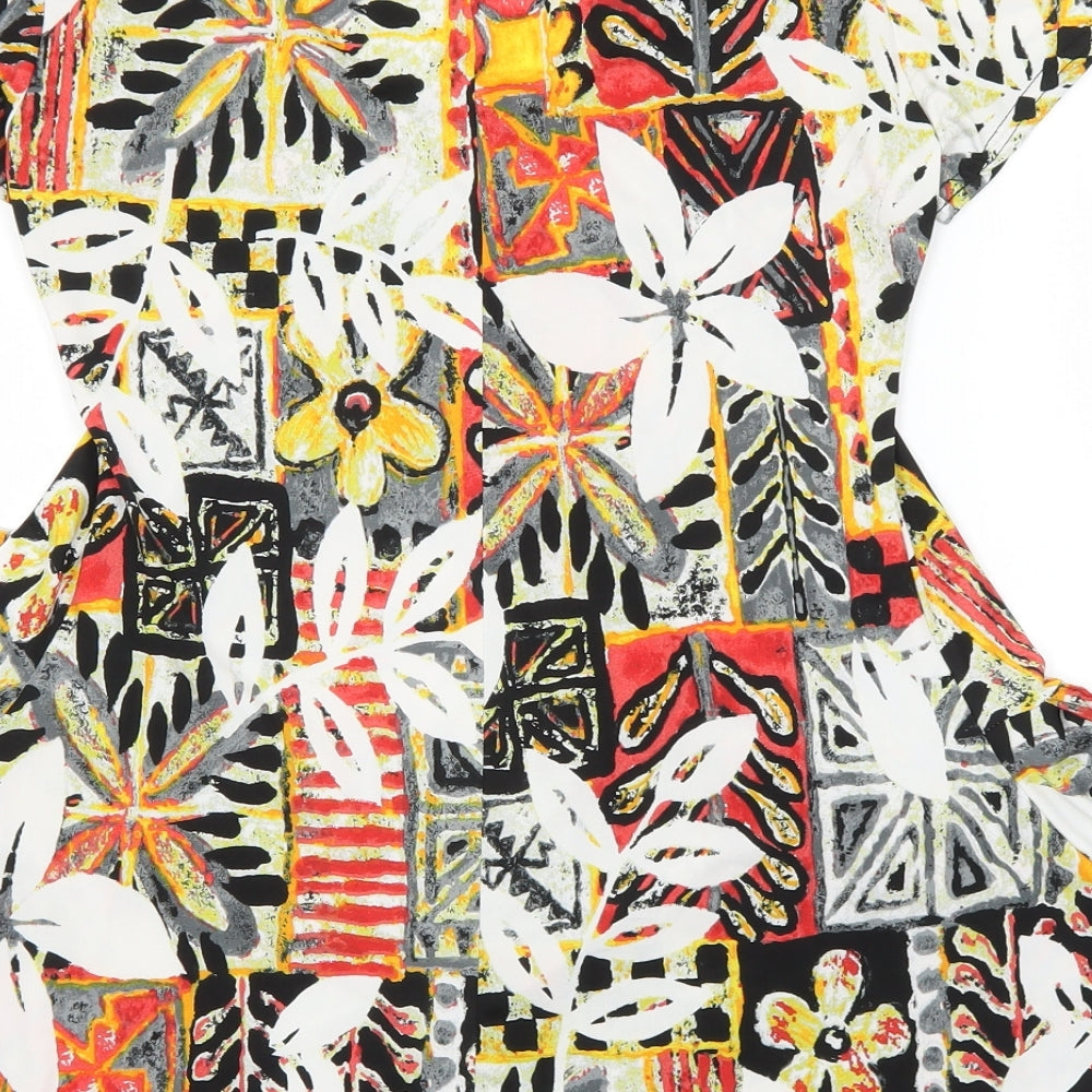 Womens UK Size 10 West One Multicoloured Basic Blouse