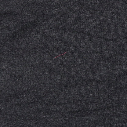 Monsoon Womens Grey Round Neck Cotton Pullover Jumper Size 14