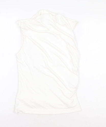 Womens UK Size XS Zara White Basic Blouse