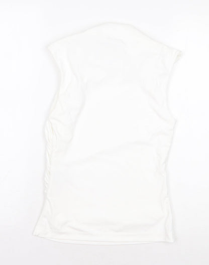 Womens UK Size XS Zara White Basic Blouse