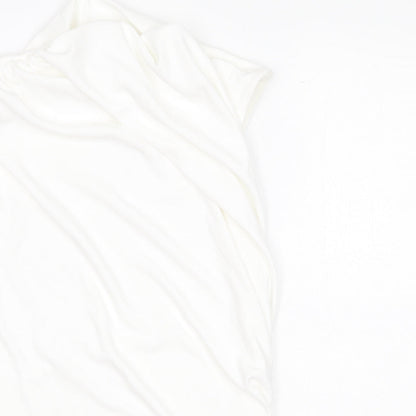 Womens UK Size XS Zara White Basic Blouse