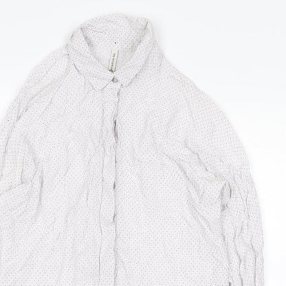 Womens UK Size S Stradivarius White Basic Blouse