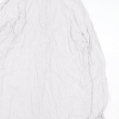 Womens UK Size S Stradivarius White Basic Blouse