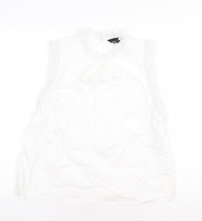Womens UK Size 14 New Look White Basic Blouse