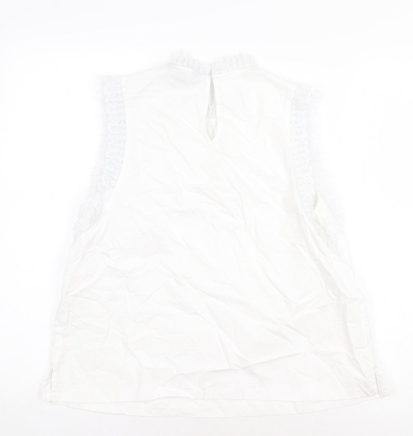Womens UK Size 14 New Look White Basic Blouse