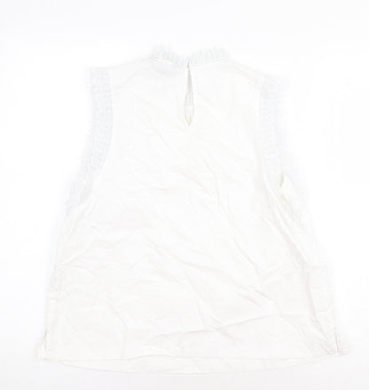 Womens UK Size 14 New Look White Basic Blouse