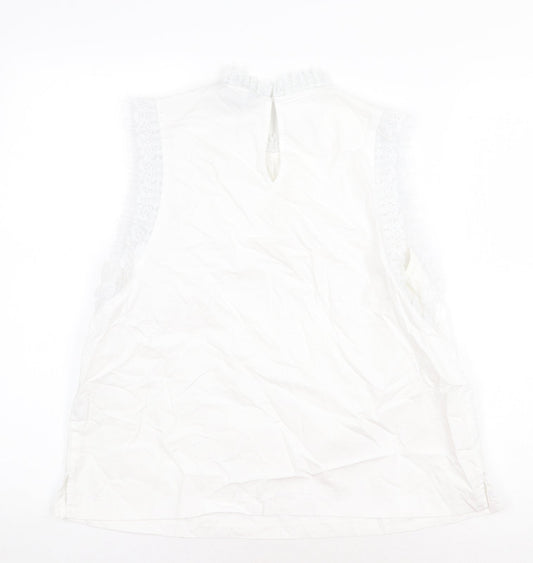 Womens UK Size 14 New Look White Basic Blouse