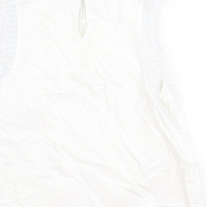 Womens UK Size 14 New Look White Basic Blouse