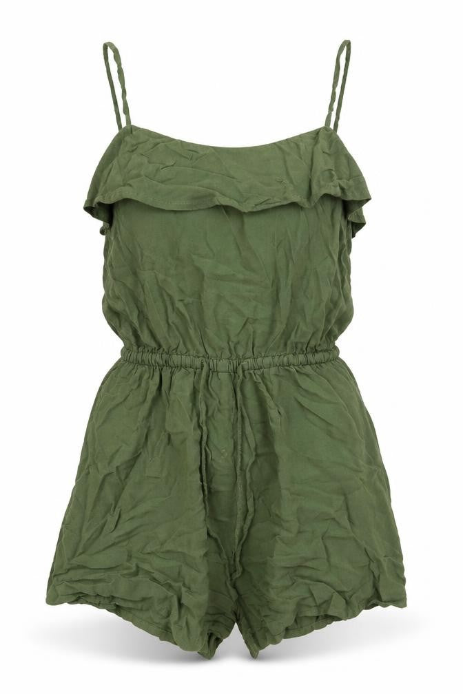 Womens UK Size 6 H&M One-Piece Green Playsuit
