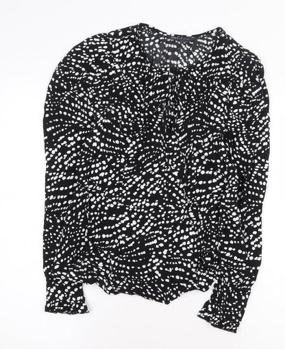 Womens UK Size 8 Marks and Spencer Black Basic Blouse