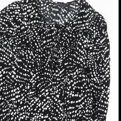 Womens UK Size 8 Marks and Spencer Black Basic Blouse
