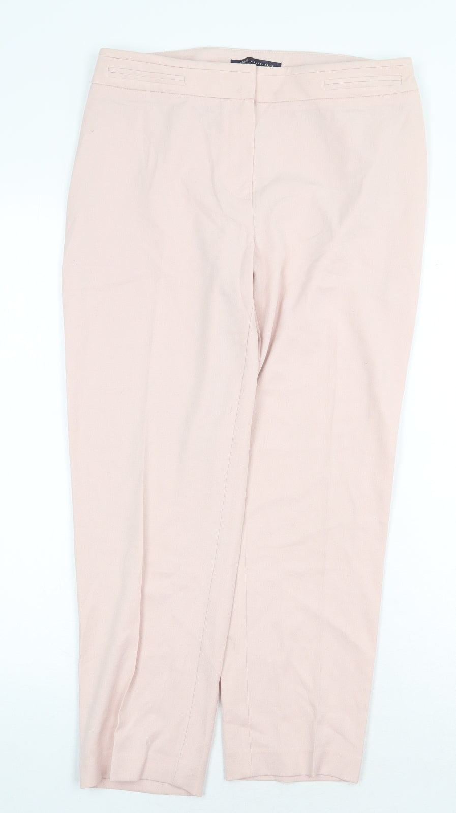 Womens UK Size 10 Marks and Spencer Regular Fit Dress Pants Pink Trousers