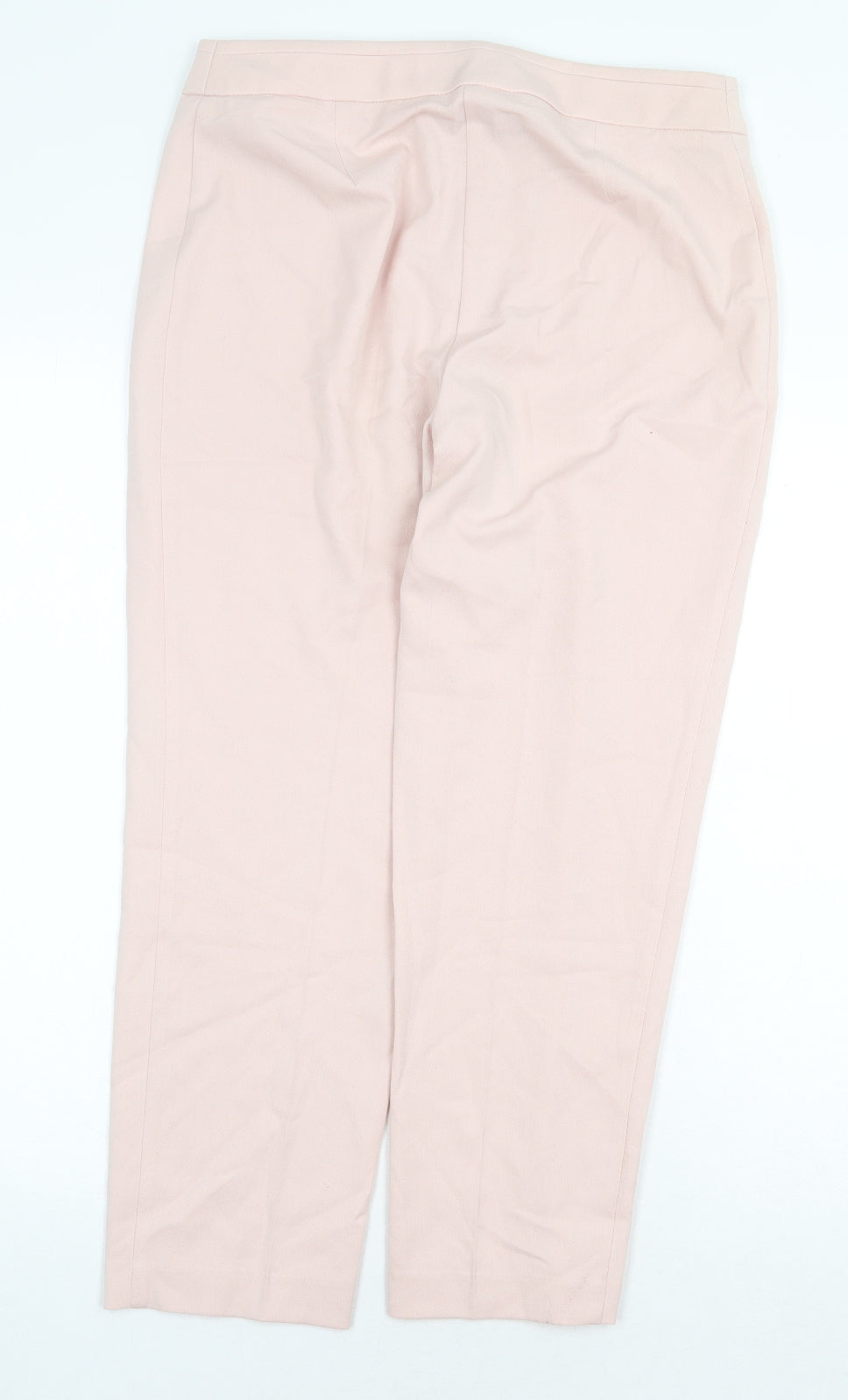 Womens UK Size 10 Marks and Spencer Regular Fit Dress Pants Pink Trousers
