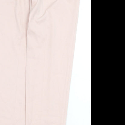Womens UK Size 10 Marks and Spencer Regular Fit Dress Pants Pink Trousers