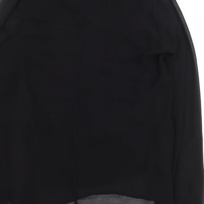 Womens UK Size M Zara Black Basic Blouse