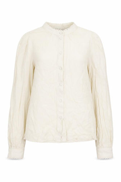 Womens UK Size XS Vera Moda Beige Basic Button-Up