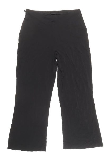 Womens UK Size 12 Marks and Spencer Regular Fit  Black Trousers