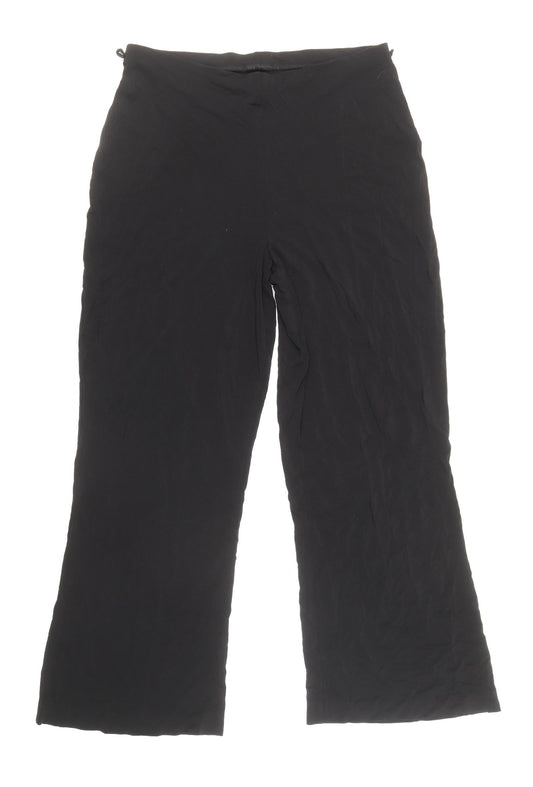 Womens UK Size 12 Marks and Spencer Regular Fit  Black Trousers