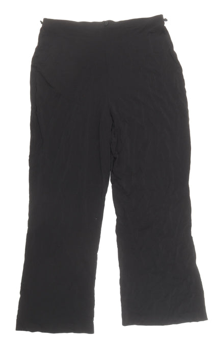 Womens UK Size 12 Marks and Spencer Regular Fit  Black Trousers