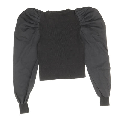 Womens UK Size 10 Nasty Gal Black Pullover Jumper