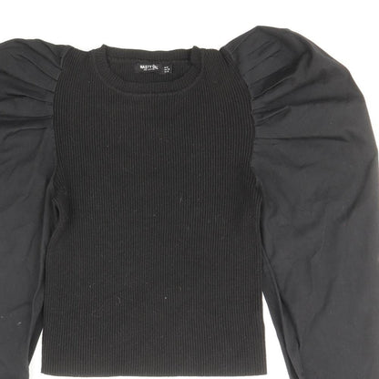 Womens UK Size 10 Nasty Gal Black Pullover Jumper