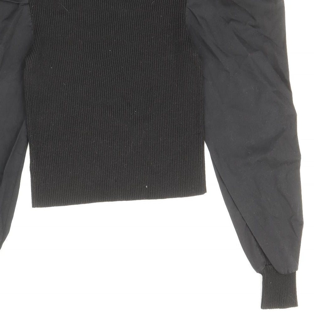 Womens UK Size 10 Nasty Gal Black Pullover Jumper