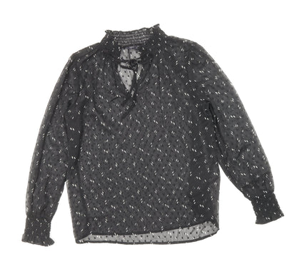 Womens UK Size 10 Marks and Spencer Black Basic Blouse