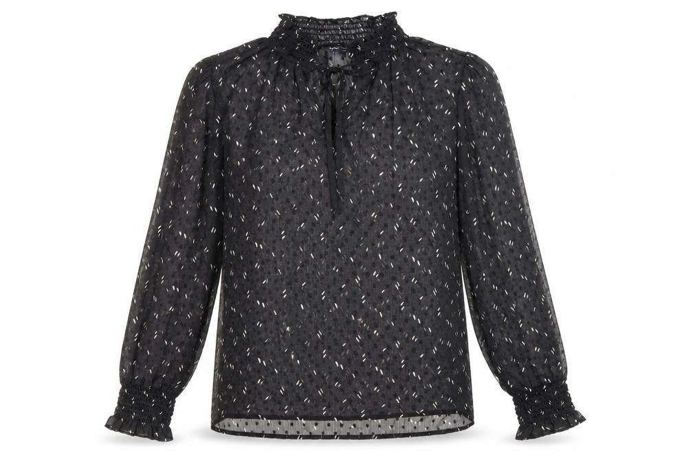 Womens UK Size 10 Marks and Spencer Black Basic Blouse
