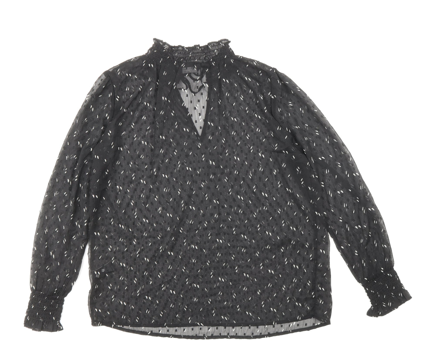 Womens UK Size 10 Marks and Spencer Black Basic Blouse