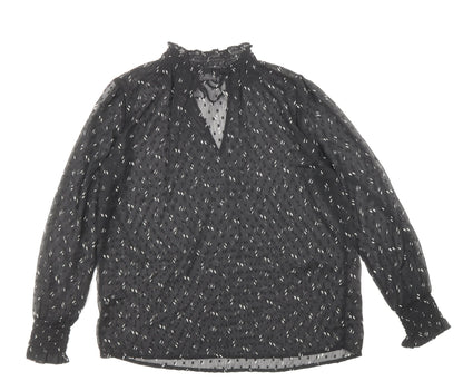 Womens UK Size 10 Marks and Spencer Black Basic Blouse