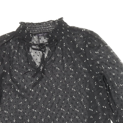 Womens UK Size 10 Marks and Spencer Black Basic Blouse