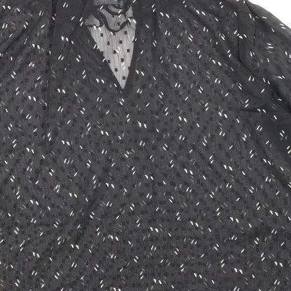 Womens UK Size 10 Marks and Spencer Black Basic Blouse