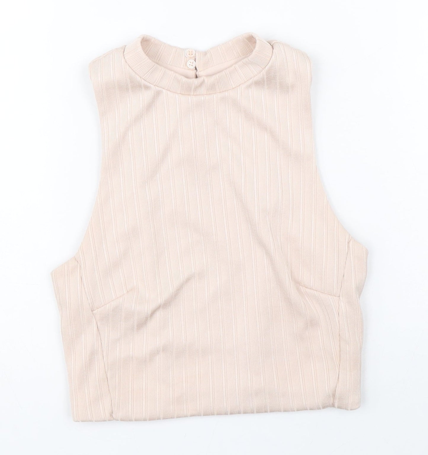 Womens UK Size 10 New Look Pink Basic Tank