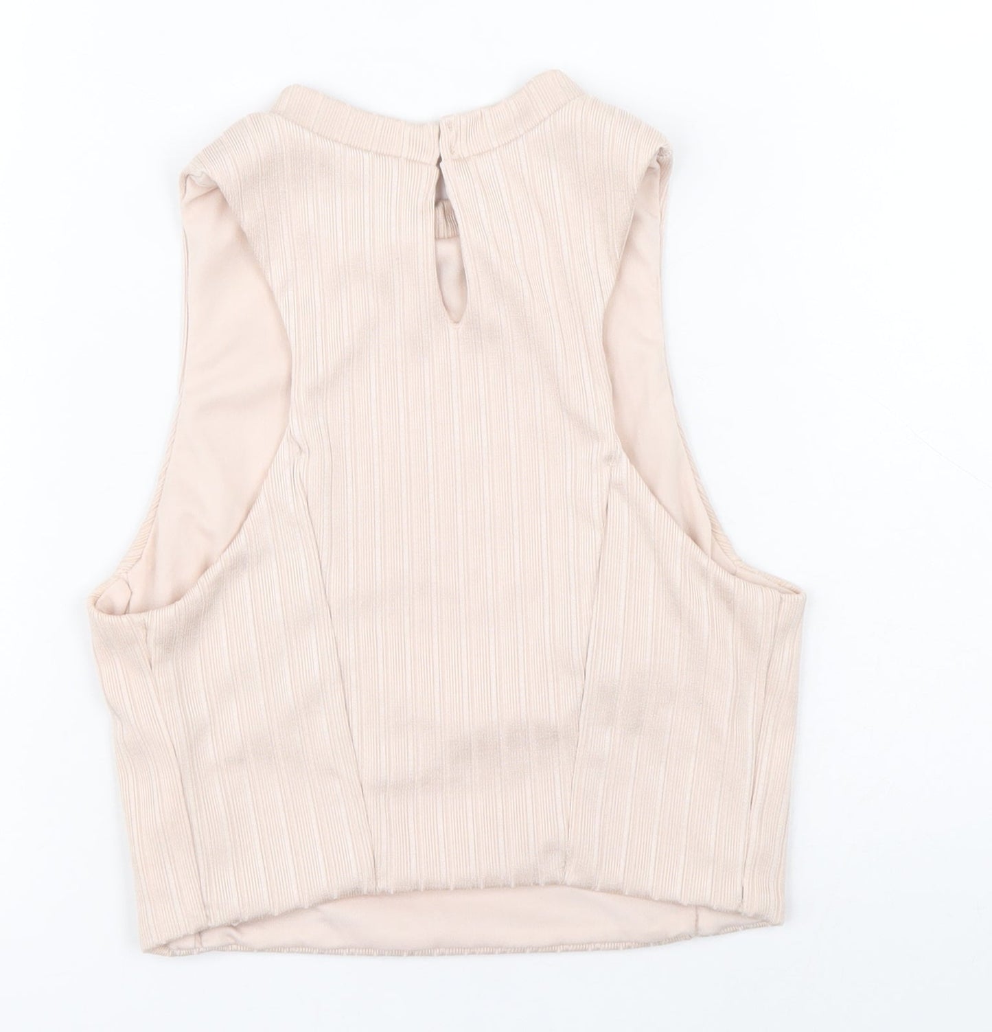 Womens UK Size 10 New Look Pink Basic Tank