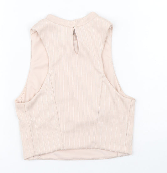 Womens UK Size 10 New Look Pink Basic Tank
