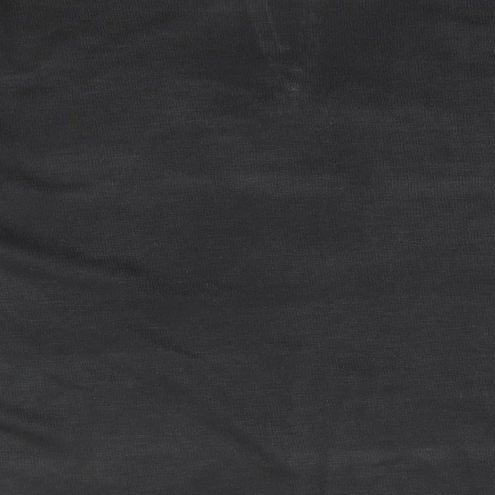 Bite Mens Black Collared Striped Acrylic Pullover Jumper Size M
