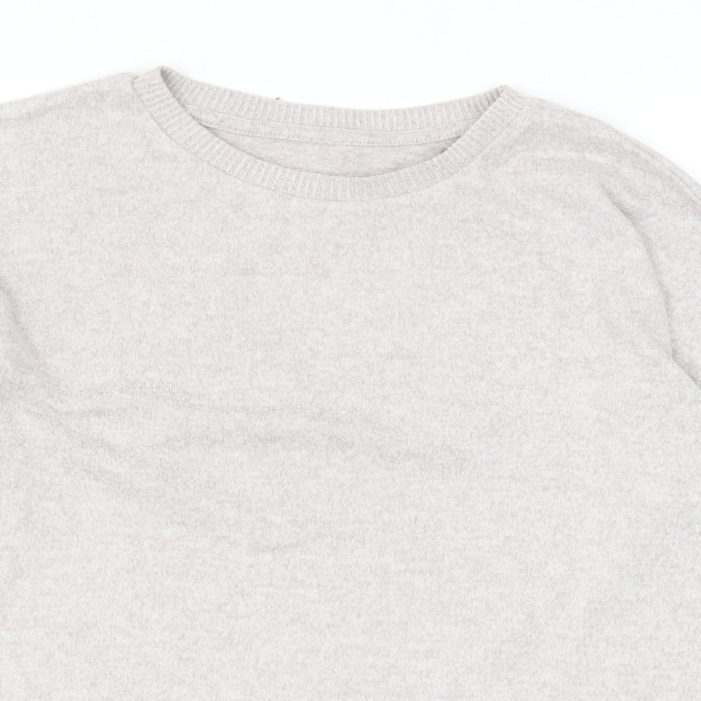 Primark Womens Grey Round Neck Polyester Pullover Jumper Size S