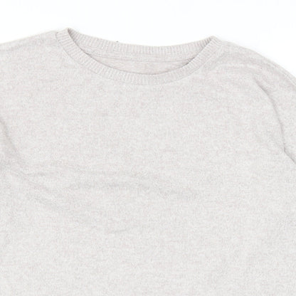 Primark Womens Grey Round Neck Polyester Pullover Jumper Size S
