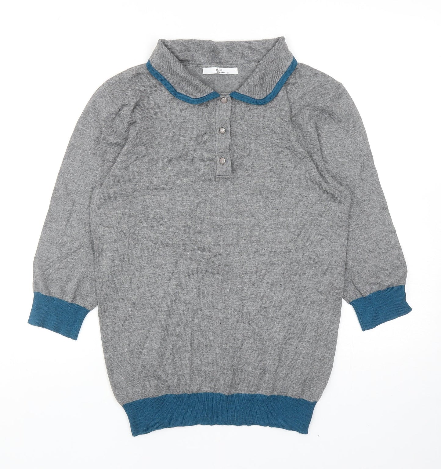 Womens UK Size S Klass Collection Grey Pullover Jumper