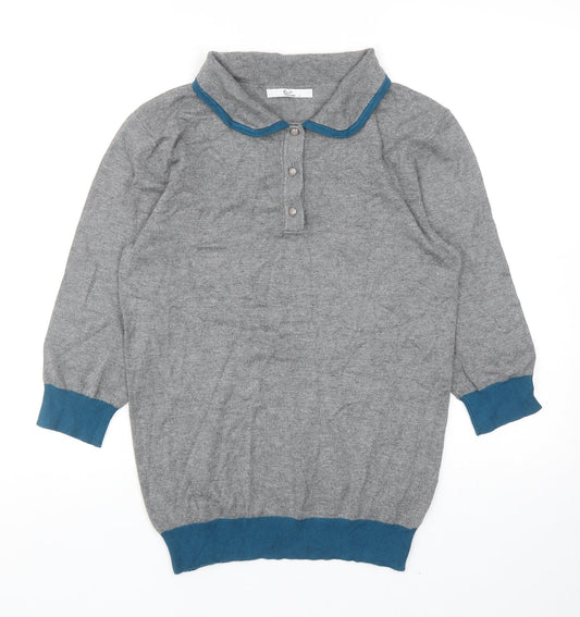 Womens UK Size S Klass Collection Grey Pullover Jumper