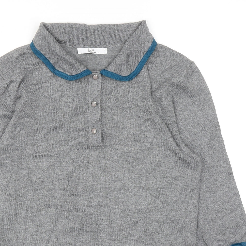 Womens UK Size S Klass Collection Grey Pullover Jumper